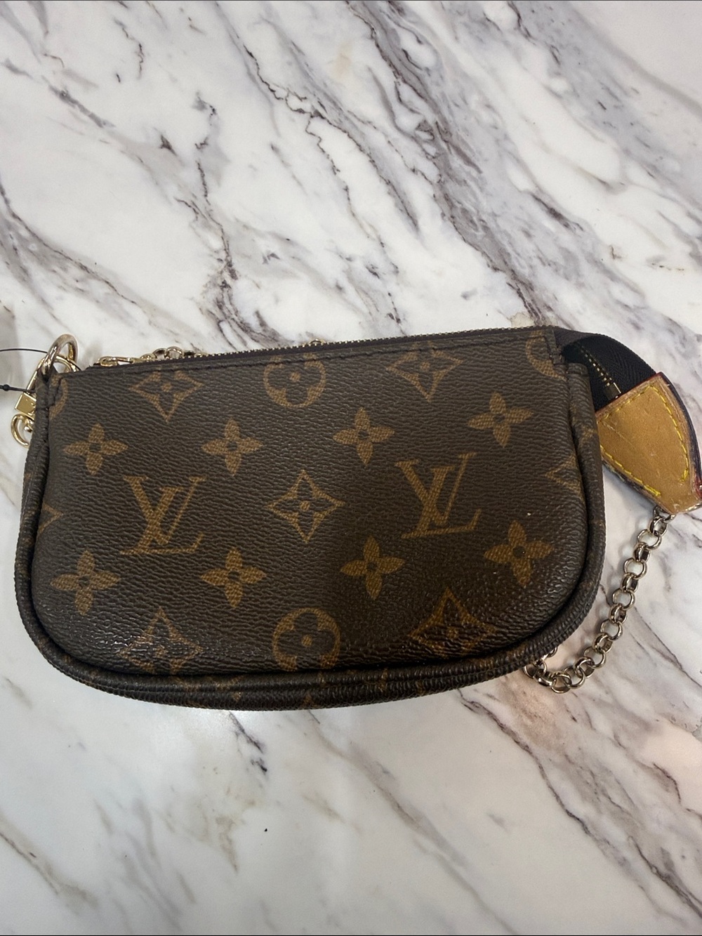 Louis Vuitton Brown Monogram Mini Chain Pochette - Picture 8 of 8
